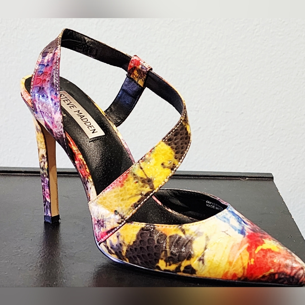 STEVE MADDEN | Zepher Multicolored Strappy Heels | US Women's Size 8.5